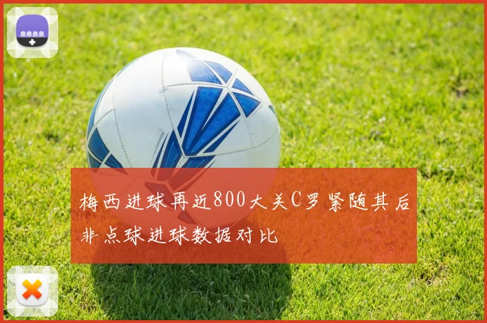梅西进球再近800大关C罗紧随其后非点球进球数据对比